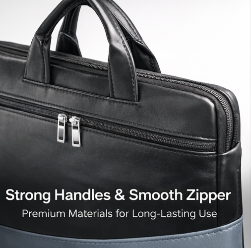 Premium Rexine Laptop Office Bag Professional & Durable