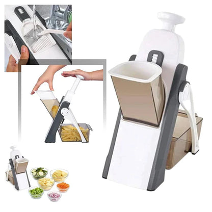 Mandoline Vegetable Cutter Slicer Chopper | Multi-function Cutter Vertical Vegetable Cutter Kitchen Shredder Grater single blade (random color)