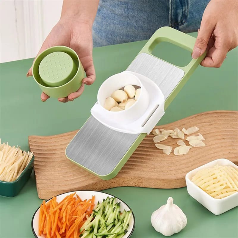 5in1 Vegetable Cutter Multifunctional Stainless Steel Vegetable Cutter & Slicer Kitchen Tool