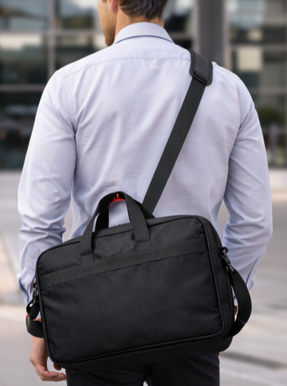 Professional Laptop Office Bag  Black and Grey