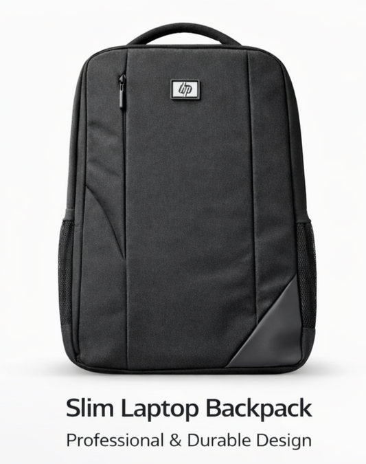Slim Professional Laptop Backpack – Matte Black