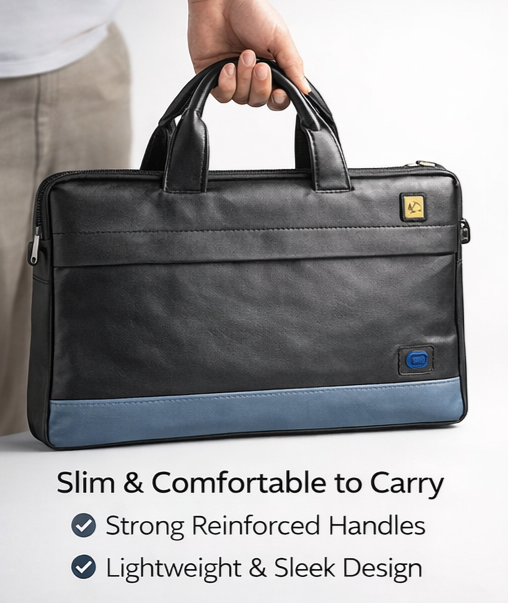 Premium Rexine Laptop Office Bag  Professional & Durable