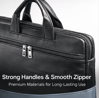 Premium Rexine Laptop Office Bag  Professional & Durable