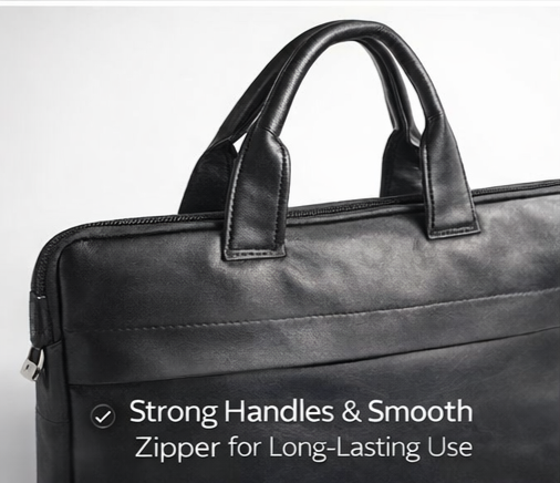 Premium Rexine Laptop Office Bag  Professional & Durable